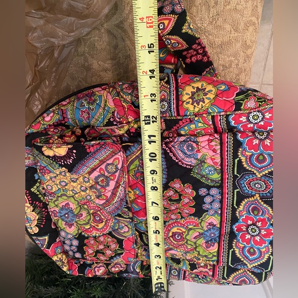 Vera Bradley Black Backpack with Floral Design
